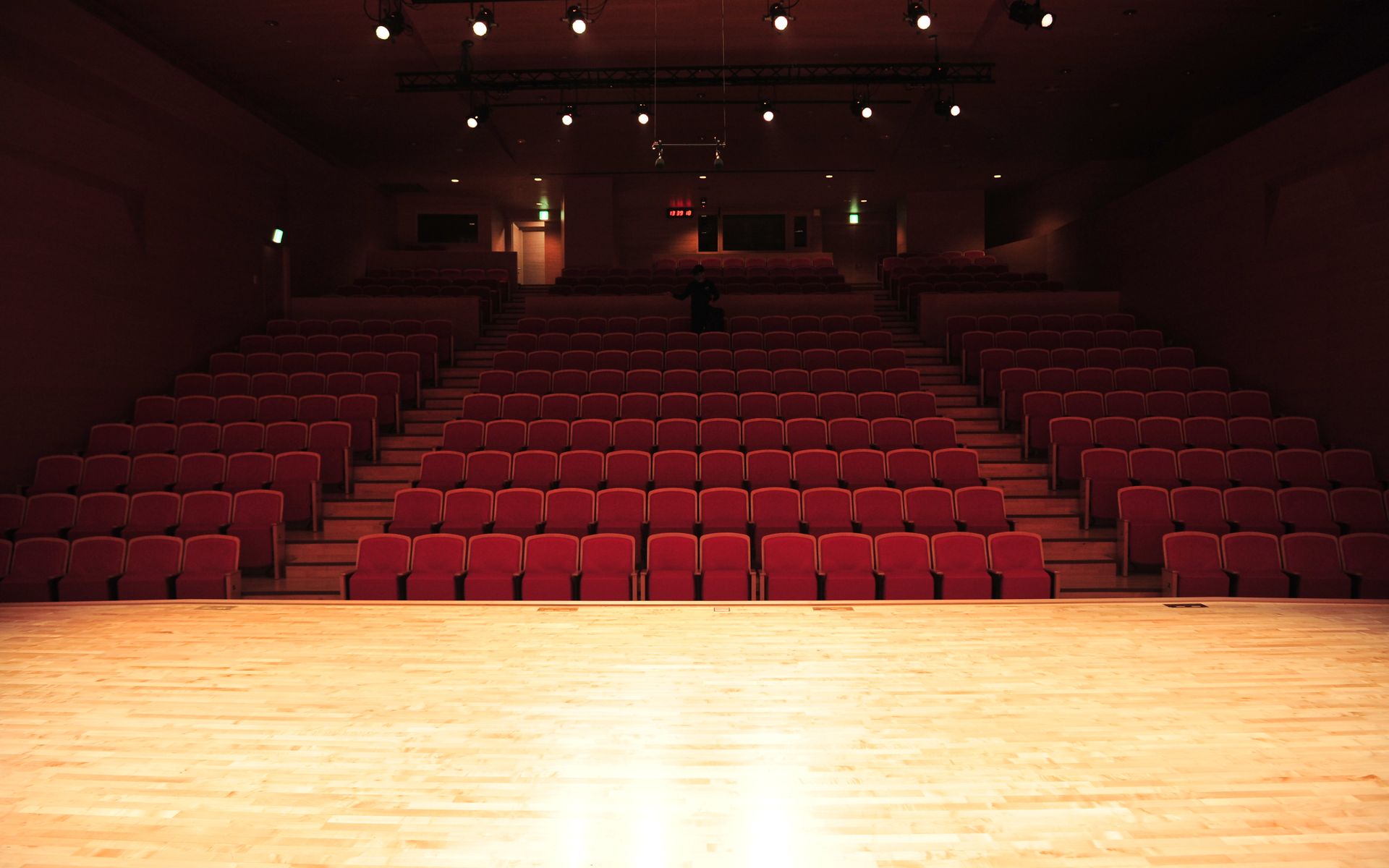 Inside Panggung Sari, the grand hall of Istana Budaya